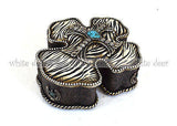 Cross Jewelry Box Zebra Print Pink Horseshoe Lone Star Turquoise Floral Carving