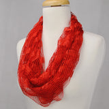 66" Crochet Solid Color Infinity Scarf